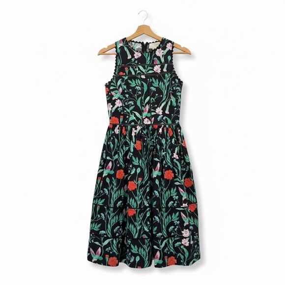 Kate Spade Floral multi colored sleeveless dress - Picture 3 of 9